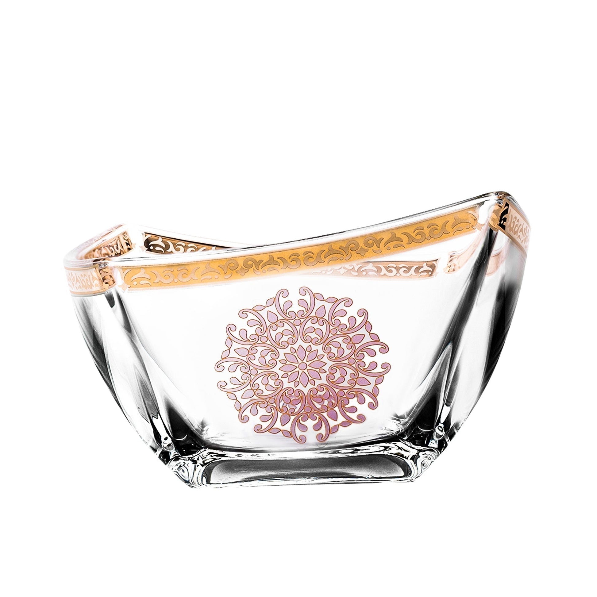 Dimlaj Selena Serving Bowl (Gold & Pink) - Premium Serving Bowls from Selena By Dimlaj - Just $30! Shop online now at Dimlaj Jordan 