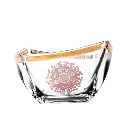 Dimlaj Selena Serving Bowl (Gold & Pink) - Premium Serving Bowls from Selena By Dimlaj - Just $30! Shop online now at Dimlaj Jordan 