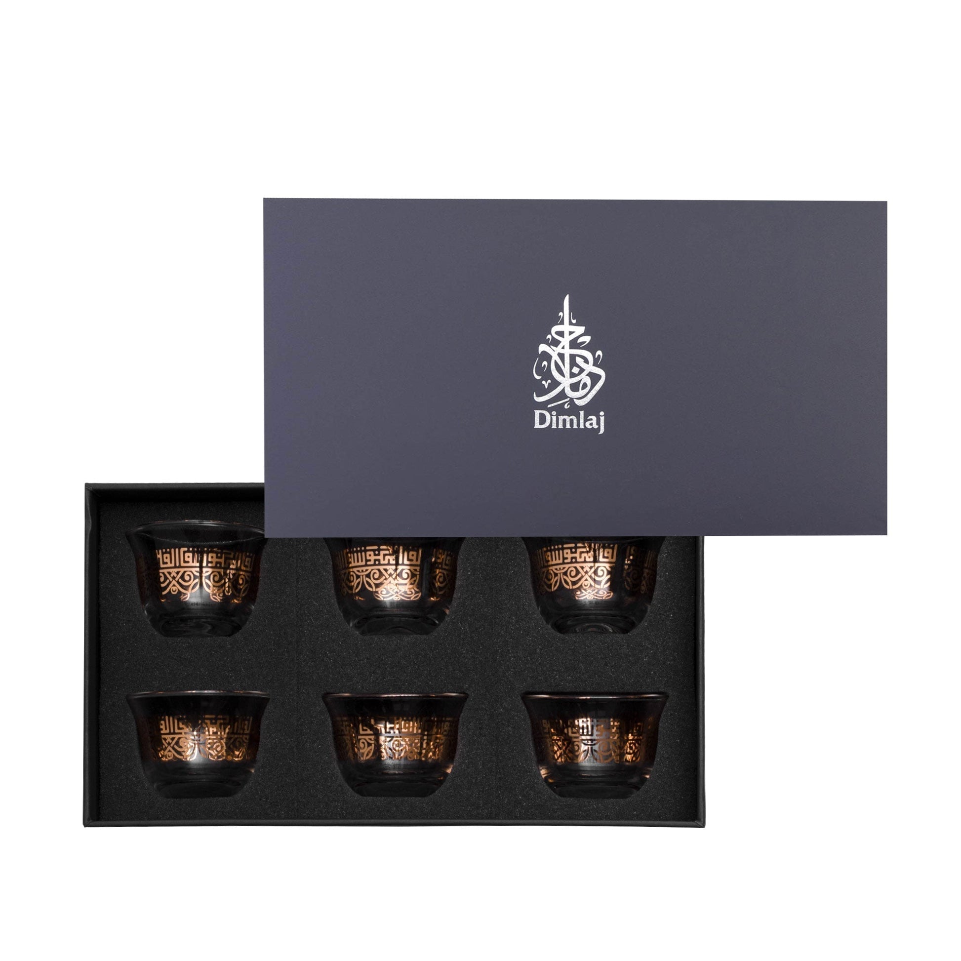 Dimlaj Shafa Set of 6 Cawa Cups - Premium Arabic Coffee Cups from Shafa By Dimlaj - Just $45! Shop online now at Dimlaj Jordan 