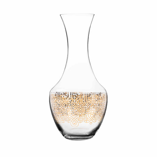 Dimlaj Shafa Crystal Decanter 1.5L (Gold) - Premium Jugs from Shafa By Dimlaj - Just $50! Shop online now at Dimlaj Jordan 