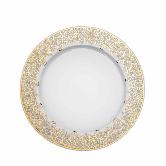 Dimlaj Shafa Porcelain Plate (Gold) - Premium Platters from Shafa By Dimlaj - Just $55! Shop online now at Dimlaj Jordan 