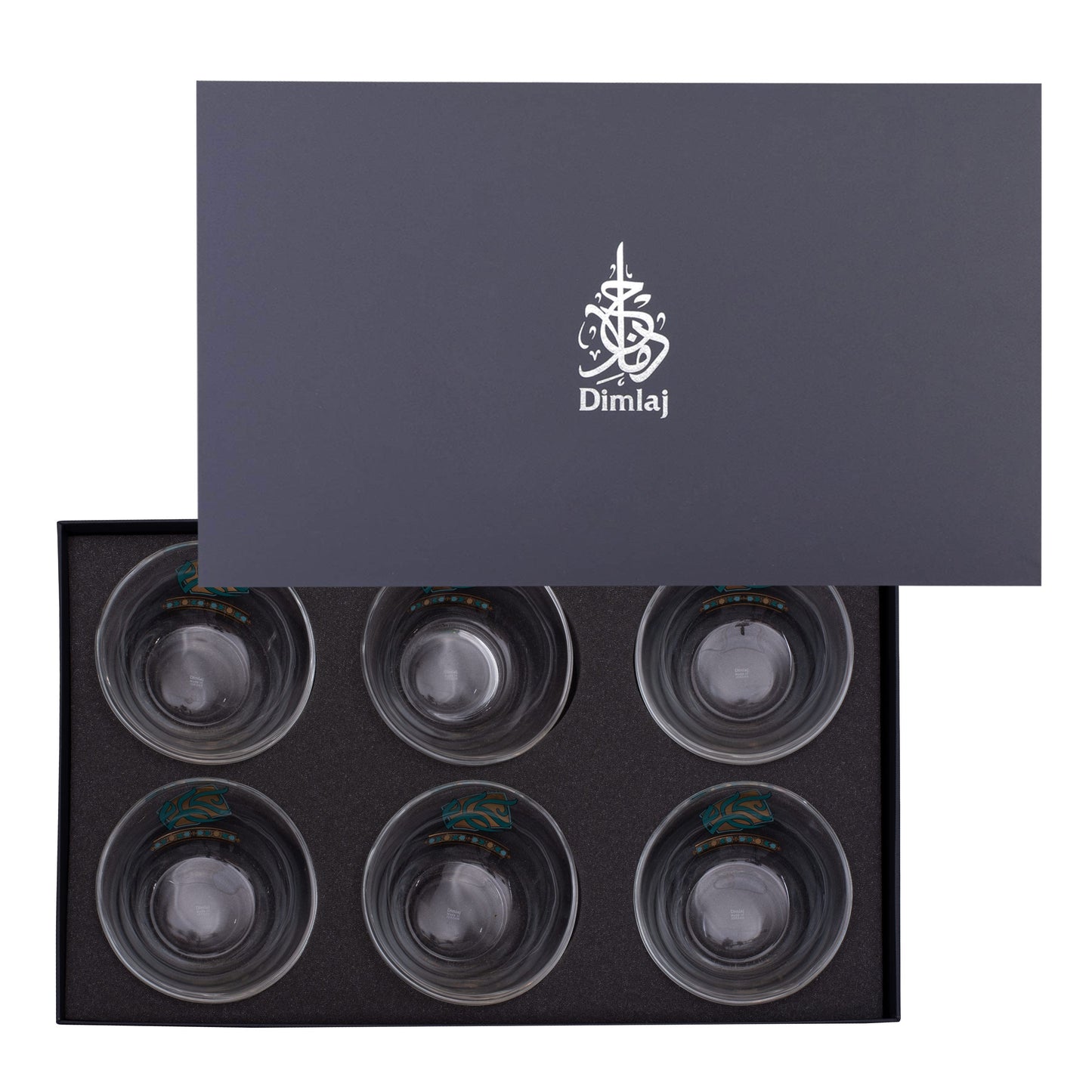 Dimlaj Wurood Set of 6 Pcs Serving Bowls (Gold & Green) - Premium Serving Bowls from Wurood By Dimlaj - Just $65! Shop online now at Dimlaj Jordan 