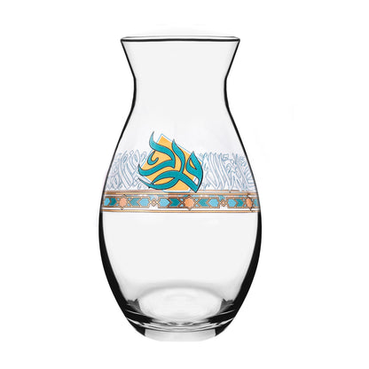 Dimlaj Wurood Crystal Vase (Gold & Green) - Premium Vases from Wurood By Dimlaj - Just $28! Shop online now at Dimlaj Jordan 