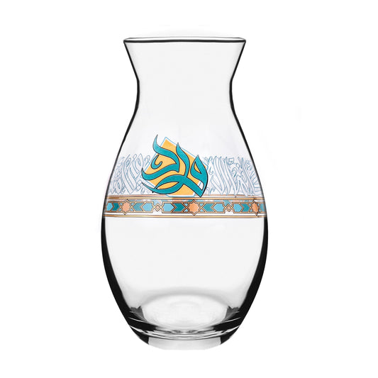 Dimlaj Wurood Crystal Vase (Gold & Green) - Premium Vases from Wurood By Dimlaj - Just $28! Shop online now at Dimlaj Jordan 