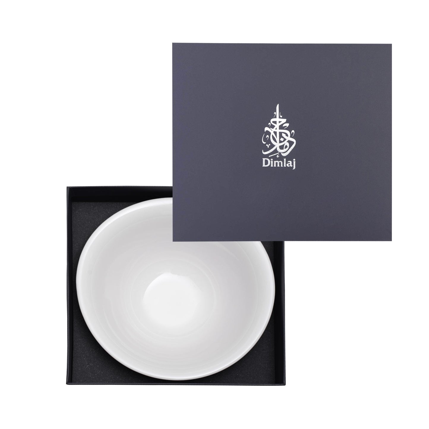 Dimlaj Wurood Large Serving Porcelain Bowl (Gold & Green) - Premium Bowls from Wurood By Dimlaj - Just $25! Shop online now at Dimlaj Jordan 