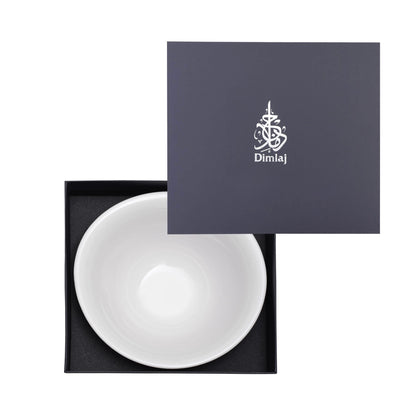 Dimlaj Wurood Large Serving Porcelain Bowl (Gold & Green) - Premium Bowls from Wurood By Dimlaj - Just $25! Shop online now at Dimlaj Jordan 