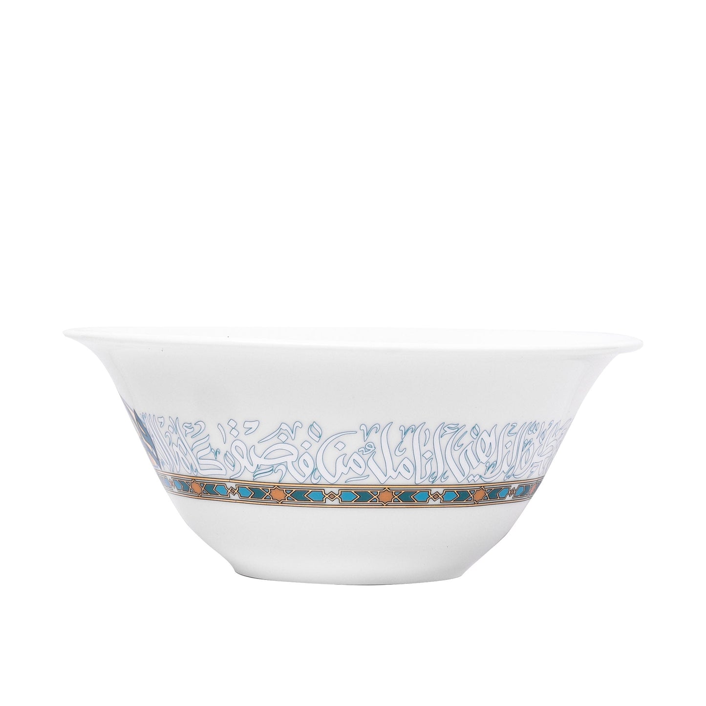 Dimlaj Wurood Large Serving Porcelain Bowl (Gold & Green) - Premium Bowls from Wurood By Dimlaj - Just $25! Shop online now at Dimlaj Jordan 