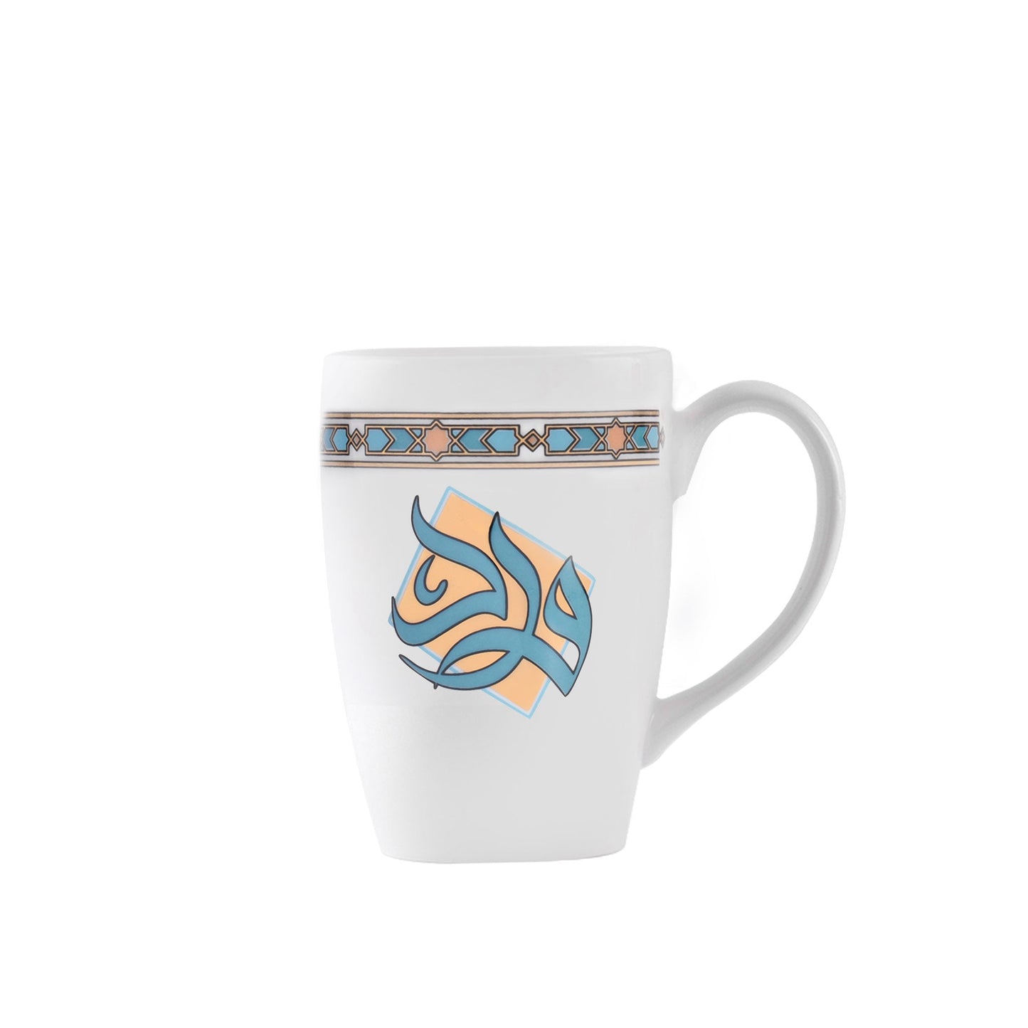 Dimlaj Wurood Set of 2 Pcs Porcelain Mugs (Gold & Green) - Premium Mugs from Wurood By Dimlaj - Just $20! Shop online now at Dimlaj Jordan 