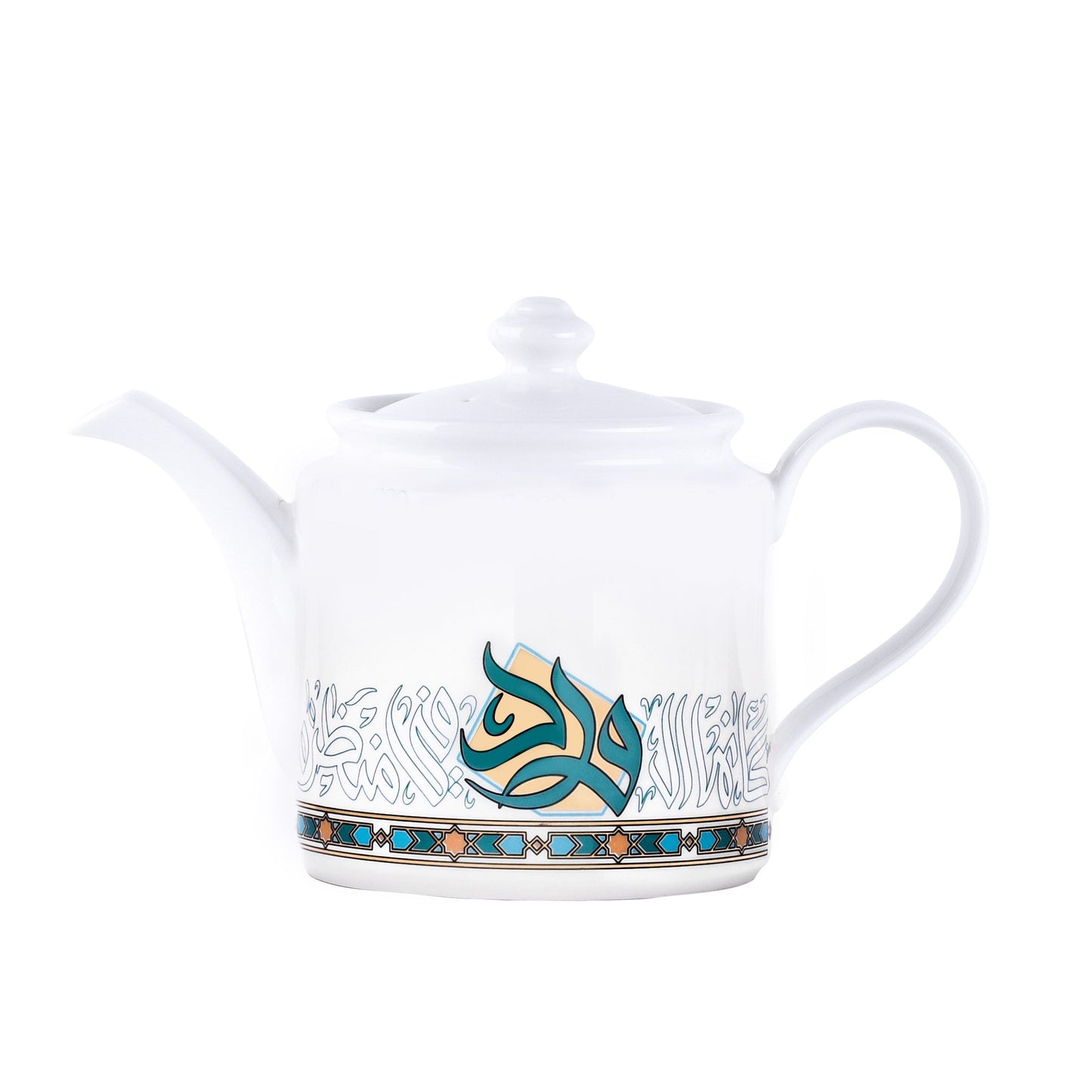 Dimlaj Wurood Porcelain Tea Pot (Gold & Green) - Premium Tea Pots from Wurood By Dimlaj - Just $35! Shop online now at Dimlaj Jordan 