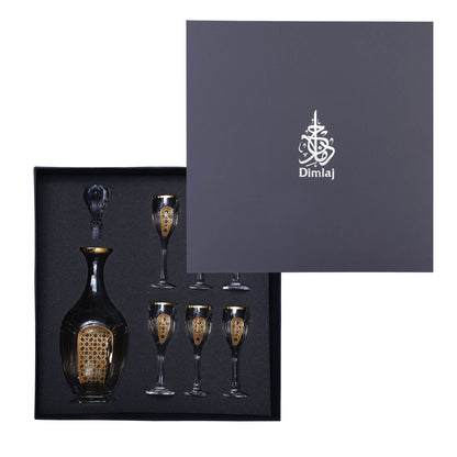 Dimlaj Cordoba Set of 7 Pcs Crystal Drinkset - Premium Drinkset from Cordoba By Dimlaj - Just $190! Shop online now at Dimlaj Jordan 