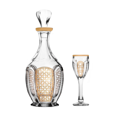 Dimlaj Cordoba Set of 7 Pcs Crystal Drinkset - Premium Drinkset from Cordoba By Dimlaj - Just $190! Shop online now at Dimlaj Jordan 