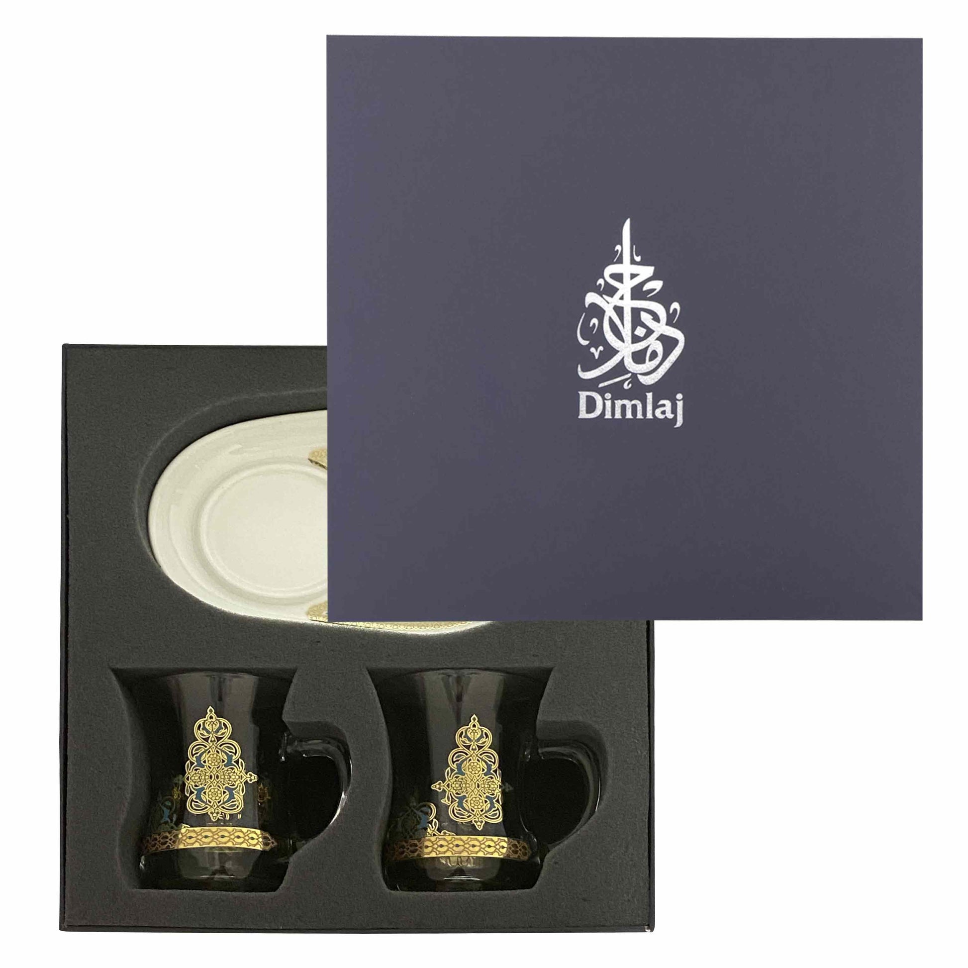 Dimlaj Rayhan Set of 2 Pcs Mug and Saucer - Premium Mugs from Rayhan By Dimlaj - Just $40! Shop online now at Dimlaj Jordan 
