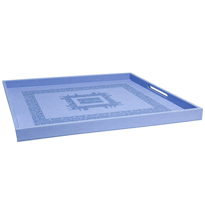 Dimlaj shafa Large Serving Tray (Light Blue) - Premium Trays & Accessories from Shafa By Dimlaj - Just $100! Shop online now at Dimlaj Jordan 