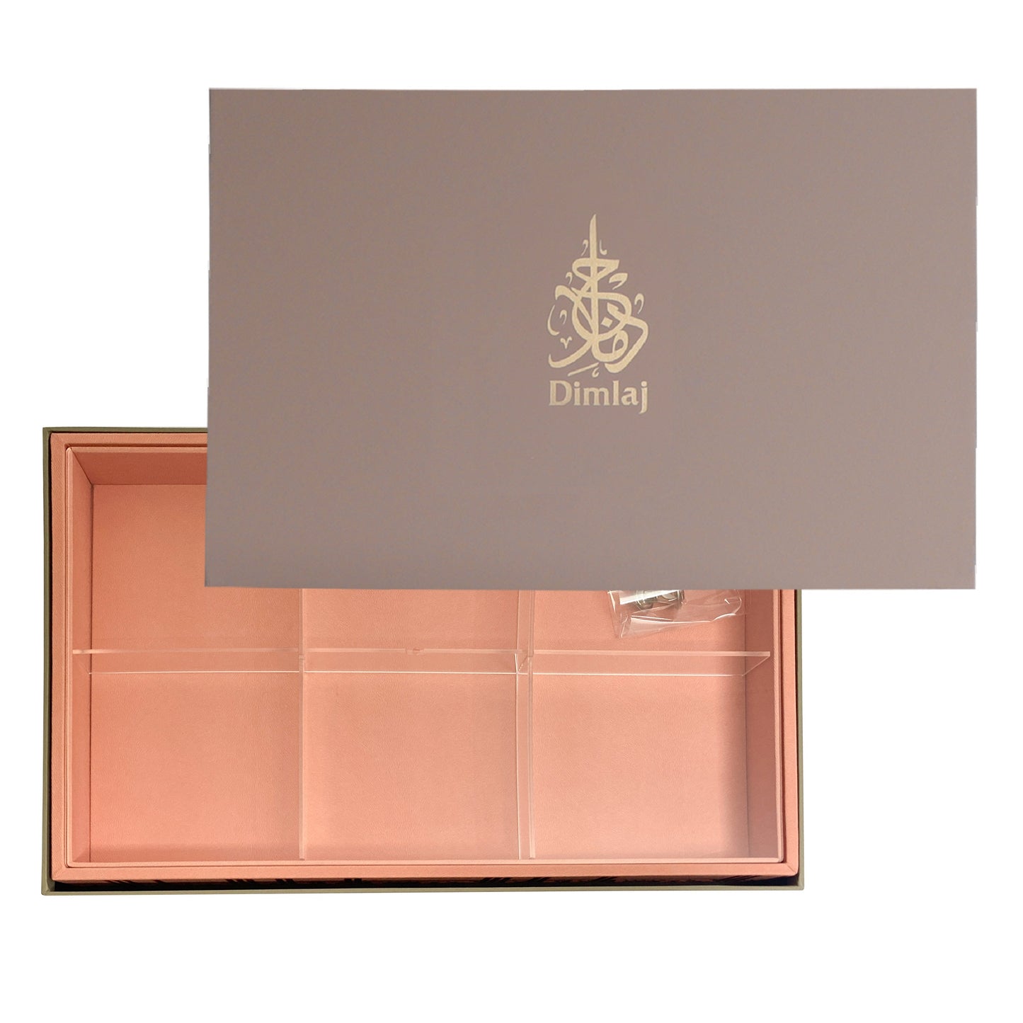 Dimlaj Shafa Large Dessert box (Peach) - Premium Table Accessories from Shafa By Dimlaj - Just $90! Shop online now at Dimlaj Jordan 