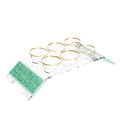 Dimlaj Shafa Acrylic Coffee stand & Cawa Cup (Monte) - Premium Table Accessories from Shafa By Dimlaj - Just $59! Shop online now at Dimlaj Jordan 