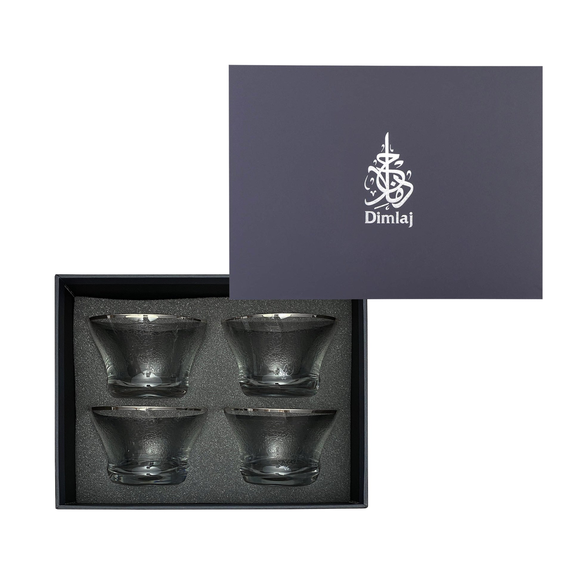 Dimlaj Perla Set of 4 Pcs Serving Bowls (Platinum) - Premium Serving Bowls from Perla By Dimlaj - Just $80! Shop online now at Dimlaj Jordan 
