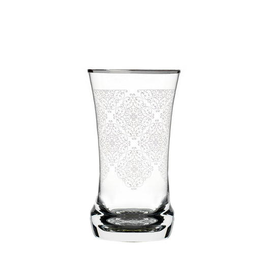 Dimlaj Perla Set of 6 Pcs Crystal Tumblers (Platinum) - Premium Tumblers from Perla By Dimlaj - Just $95! Shop online now at Dimlaj Jordan 