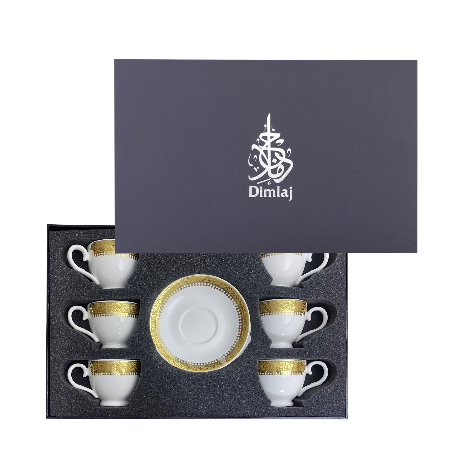 Dimlaj Cordoba Set of 6 Pcs Turkish Coffee Cups - Premium Turkish Coffee Cups from Cordoba By Dimlaj - Just $110! Shop online now at Dimlaj Jordan 