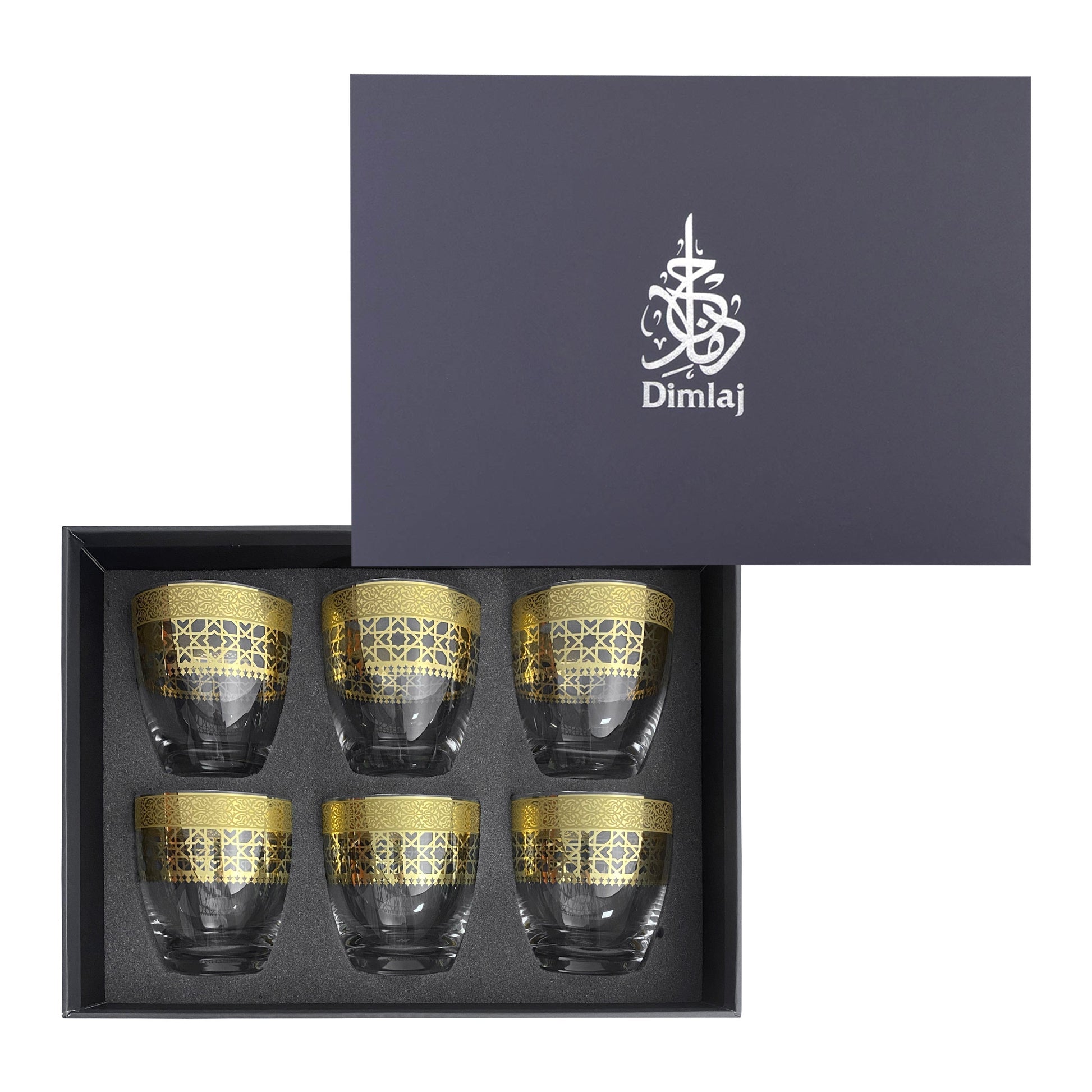 Dimlaj Cordoba Set of 6 Pcs Short Tumblers - Premium Short Tumblers from Cordoba By Dimlaj - Just $95! Shop online now at Dimlaj Jordan 