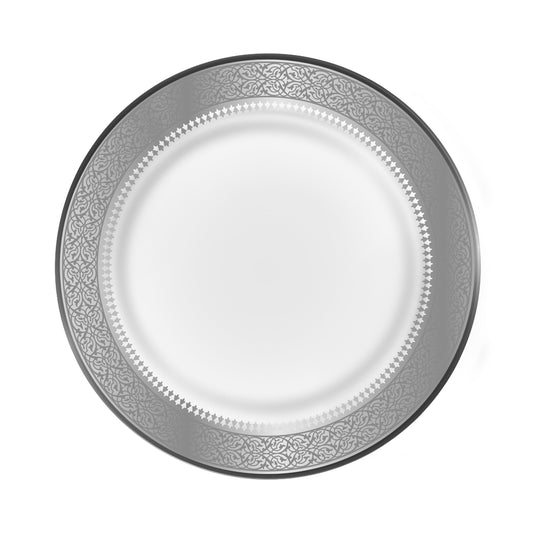 Dimlaj Cordoba Set of 6 Pcs Glass Plates (Platinum) - Premium Platters from Cordoba By Dimlaj - Just $125! Shop online now at Dimlaj Jordan 