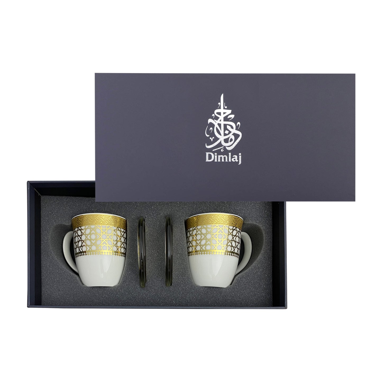 Dimlaj Cordoba Set of 4 Pcs Mugs & Covers - Premium Mugs from Cordoba By Dimlaj - Just $65! Shop online now at Dimlaj Jordan 