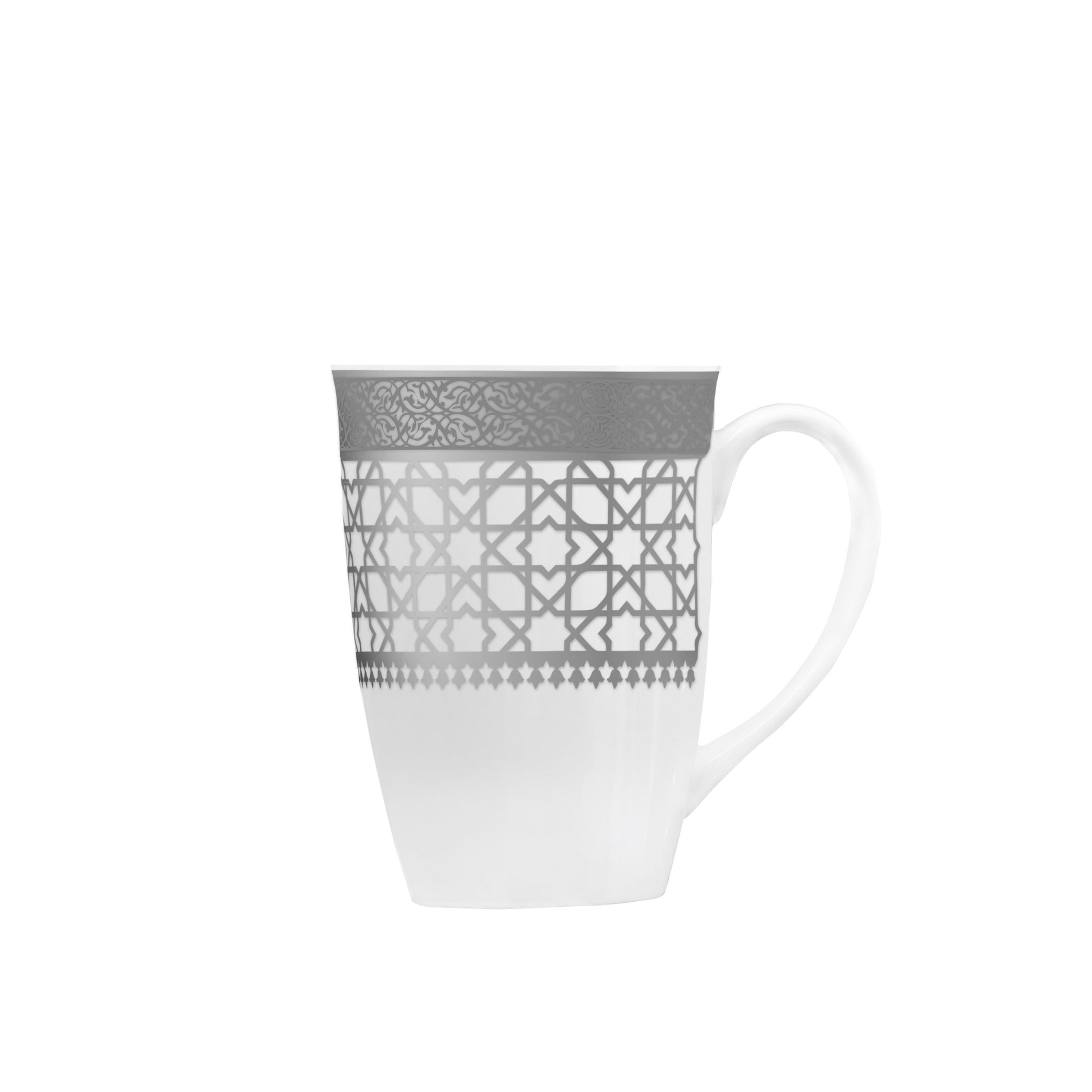 Dimlaj Cordoba Set of 4 Pcs Mugs & Covers (Platinum) - Premium Mugs from Cordoba By Dimlaj - Just $65! Shop online now at Dimlaj Jordan 