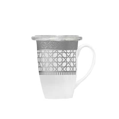 Dimlaj Cordoba Set of 4 Pcs Mugs & Covers (Platinum) - Premium Mugs from Cordoba By Dimlaj - Just $65! Shop online now at Dimlaj Jordan 