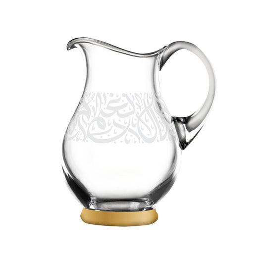 Dimlaj Nagham Crystal Jug (Gold & White) - Premium Jugs from Nagham By Dimlaj - Just $110! Shop online now at Dimlaj Jordan 