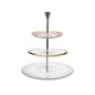 Dimlaj Nagham 3 Tiered Tray (Gold & Pink) - Premium Stands from Nagham By Dimlaj - Just $130! Shop online now at Dimlaj Jordan 