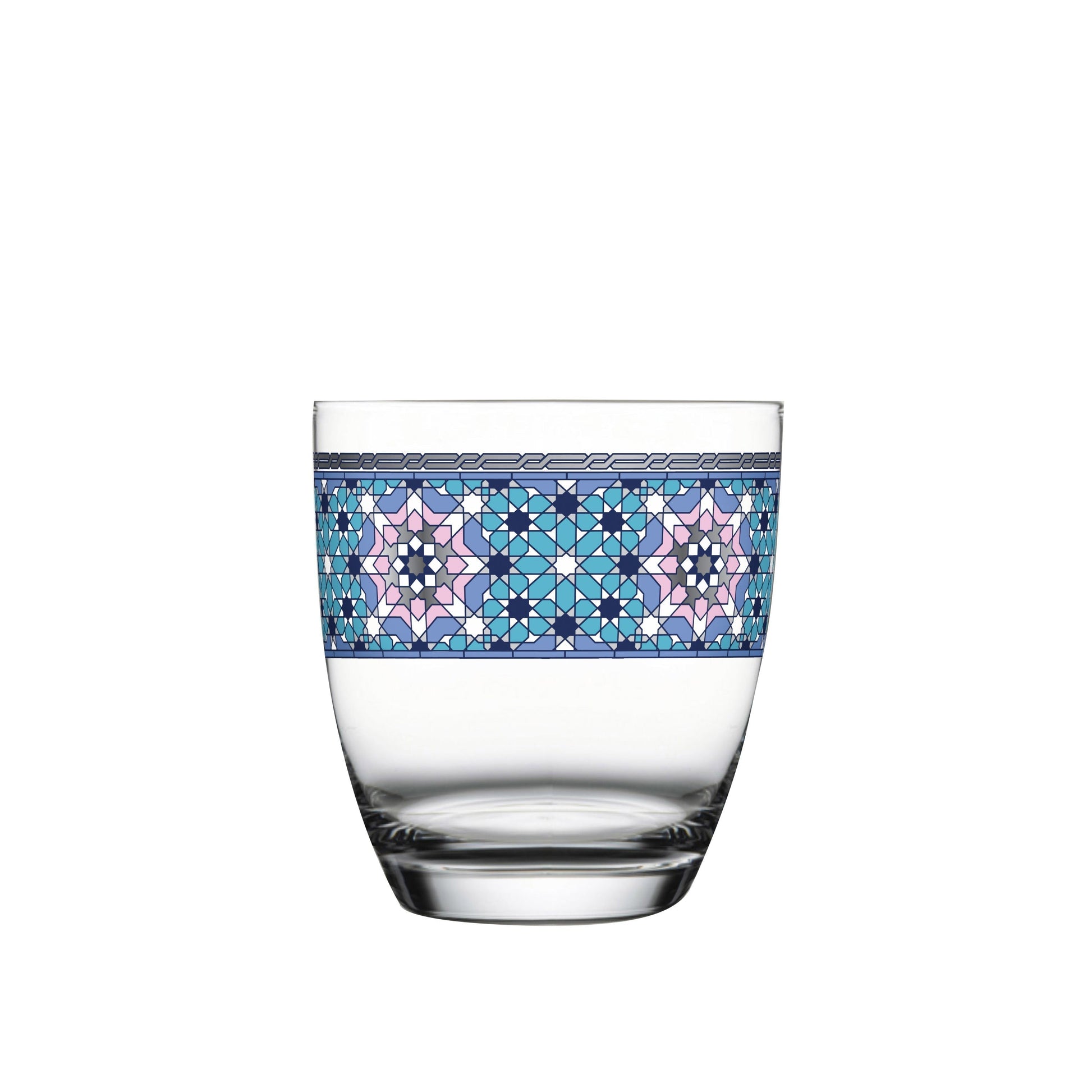 Dimlaj Melange Set of 6 Pcs Crystal Tumblers (Platinum) - Premium Short Tumblers from Melange By Dimlaj - Just $75! Shop online now at Dimlaj Jordan 