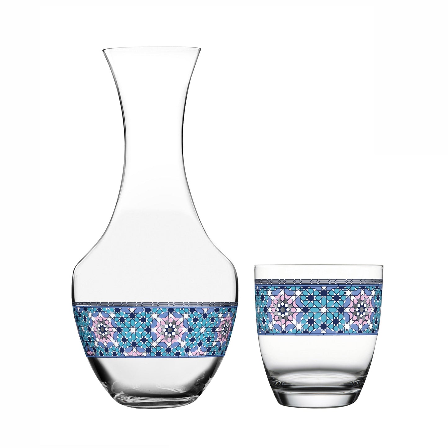 Dimlaj Melange Set of 5 Pcs Crystal Drinkset (Platinum) - Premium Drinkset from Melange By Dimlaj - Just $100! Shop online now at Dimlaj Jordan 