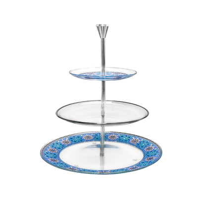 Dimlaj Melange 3 Tiered Tray (Platinum) - Premium Stands from Melange By Dimlaj - Just $120! Shop online now at Dimlaj Jordan 