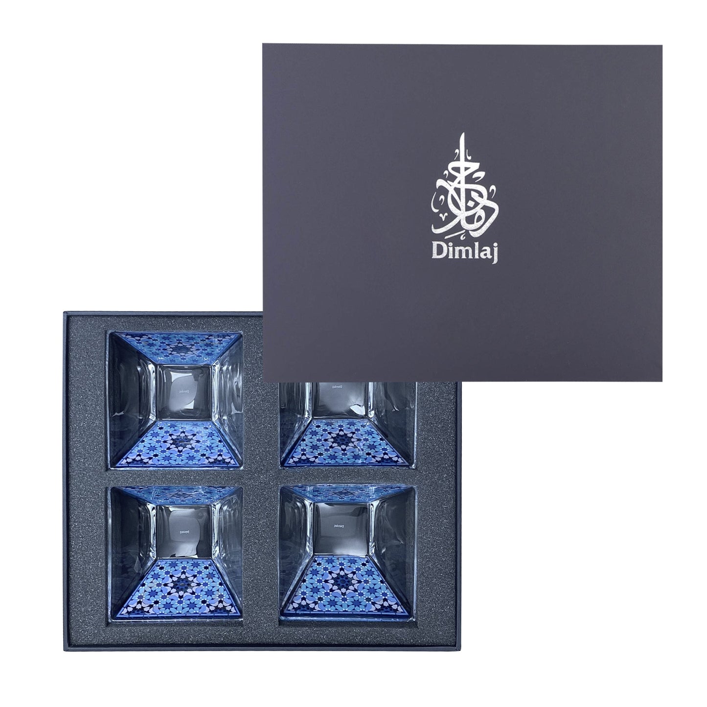 Dimlaj Melange Set of 4 Pcs Small Serving Bowls (Platinum) - Premium Serving Bowls from Melange By Dimlaj - Just $80! Shop online now at Dimlaj Jordan 