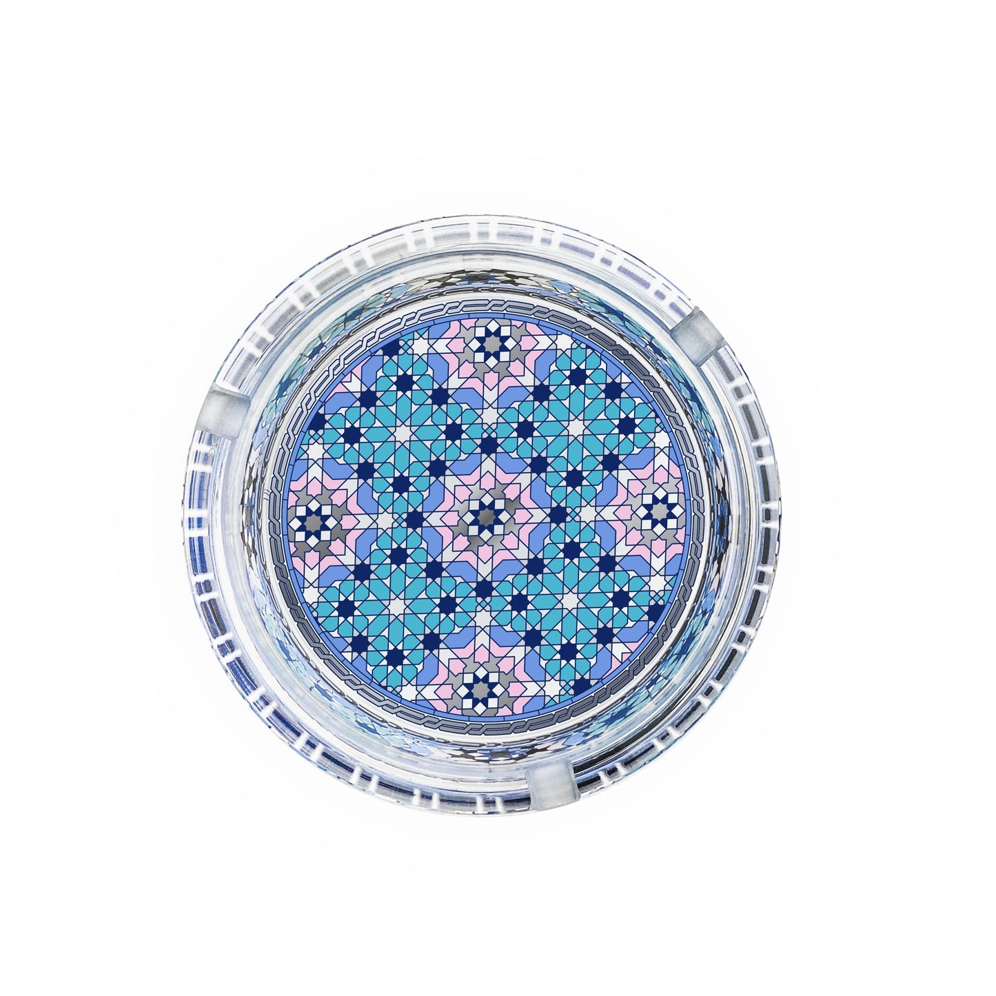 Dimlaj Melange Glass Ashtray (Platinum) - Premium Ashtrays from Melange By Dimlaj - Just $60! Shop online now at Dimlaj Jordan 
