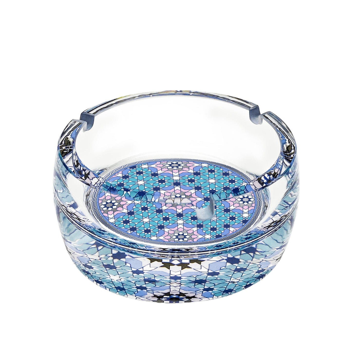 Dimlaj Melange Glass Ashtray (Platinum) - Premium Ashtrays from Melange By Dimlaj - Just $60! Shop online now at Dimlaj Jordan 