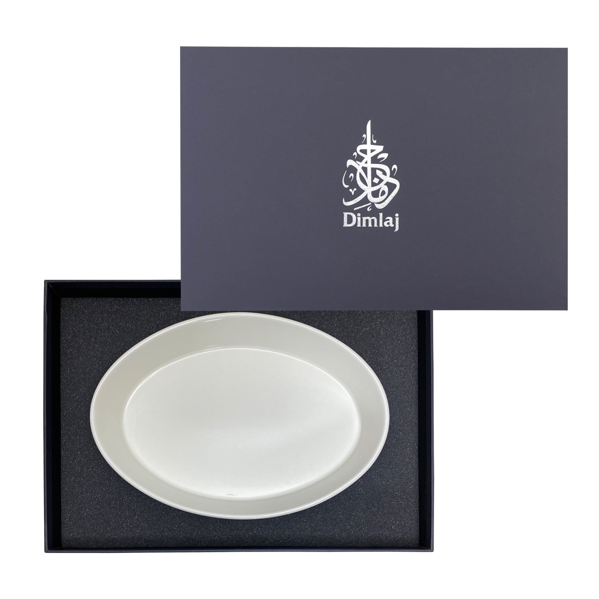 Dimlaj Melange Porcelain Serving Bowl (Platinum) - Premium Serving Bowls from Melange By Dimlaj - Just $65! Shop online now at Dimlaj Jordan 