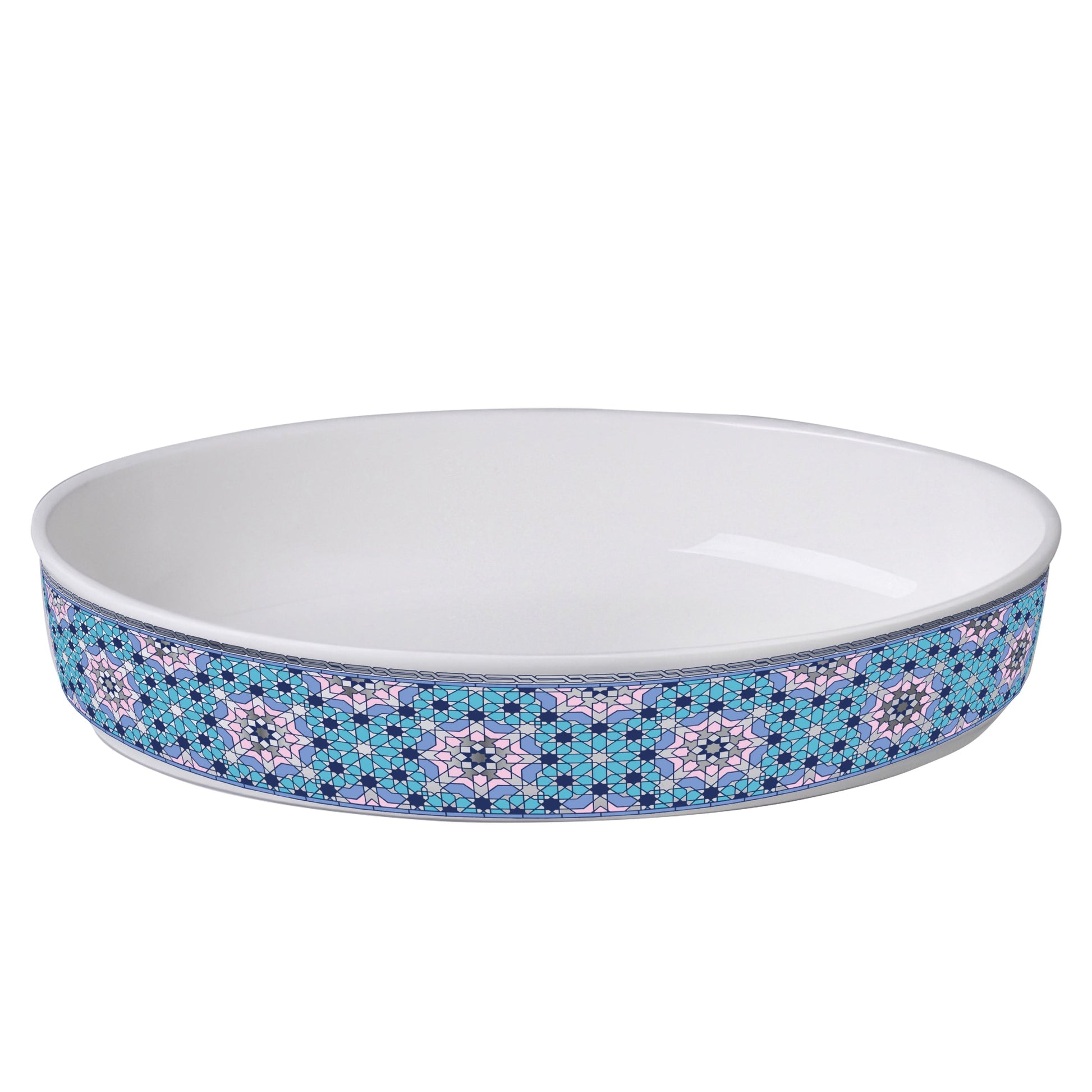 Dimlaj Melange Porcelain Serving Bowl (Platinum) - Premium Serving Bowls from Melange By Dimlaj - Just $65! Shop online now at Dimlaj Jordan 