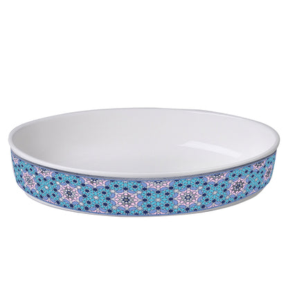 Dimlaj Melange Porcelain Serving Bowl (Platinum) - Premium Serving Bowls from Melange By Dimlaj - Just $65! Shop online now at Dimlaj Jordan 