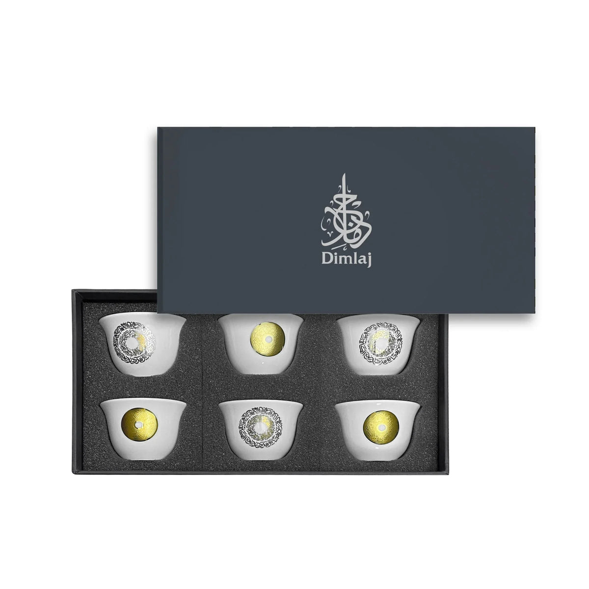 Shop Dimlaj Qamar Set of 6 Pcs Cawa Cups Online | Jordan – Dimlaj Jordan