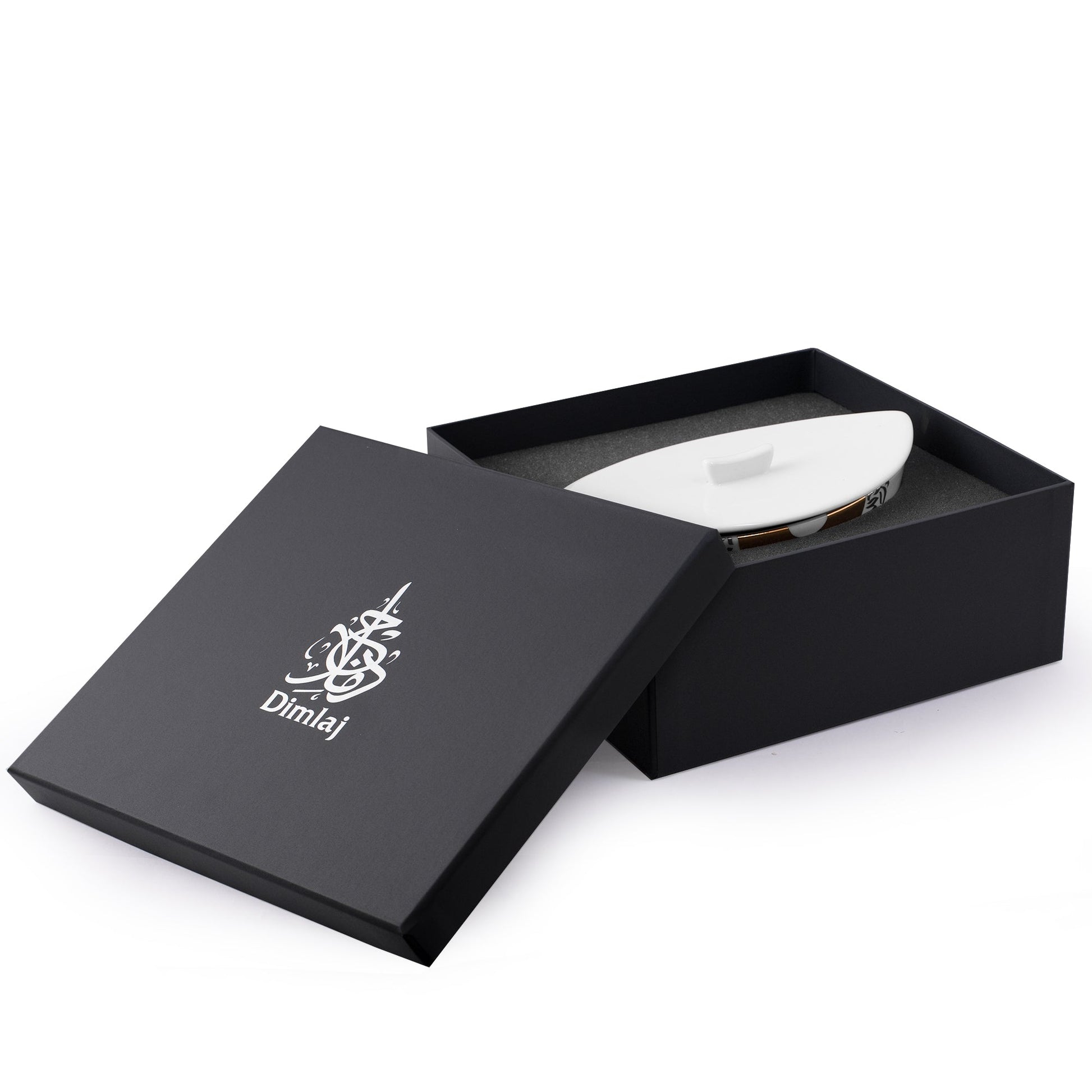 Dimlaj Qamar Serving Bowl with Lid - Premium Serving Bowls from Qamar By Dimlaj - Just $80! Shop online now at Dimlaj Jordan 