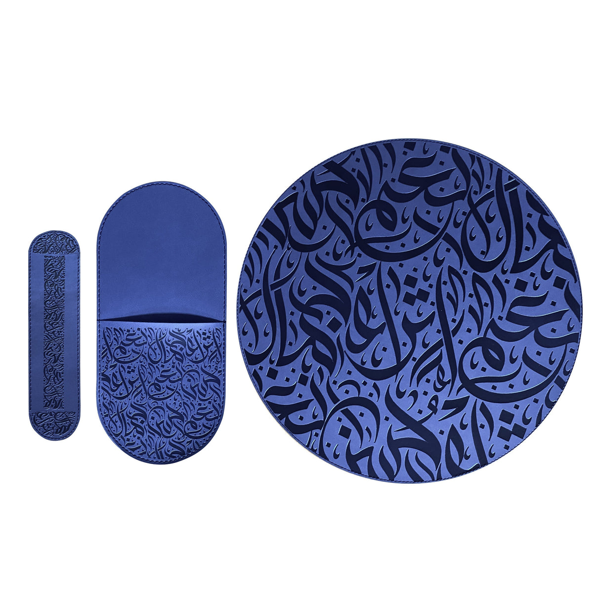 Shop Dimlaj Nagham Table Accessories Set of 18 Pcs (Blue) Online