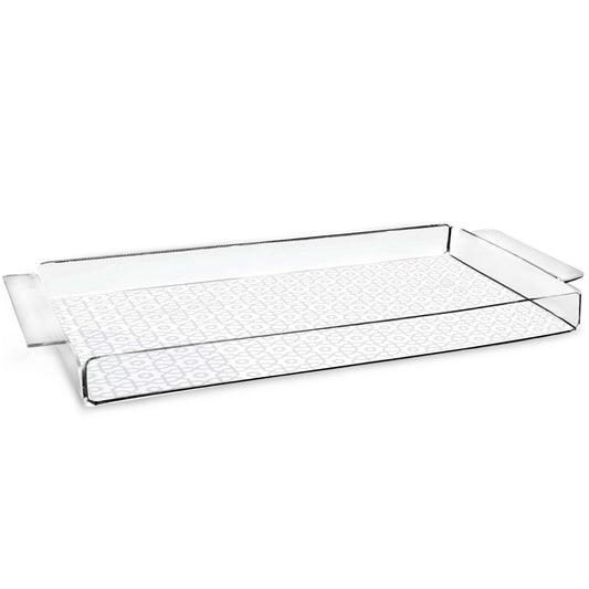 Dimlaj Ivory Acrylic Large Serving Tray - Premium Table Accessories from Ivory By Dimlaj - Just $55! Shop online now at Dimlaj Jordan 