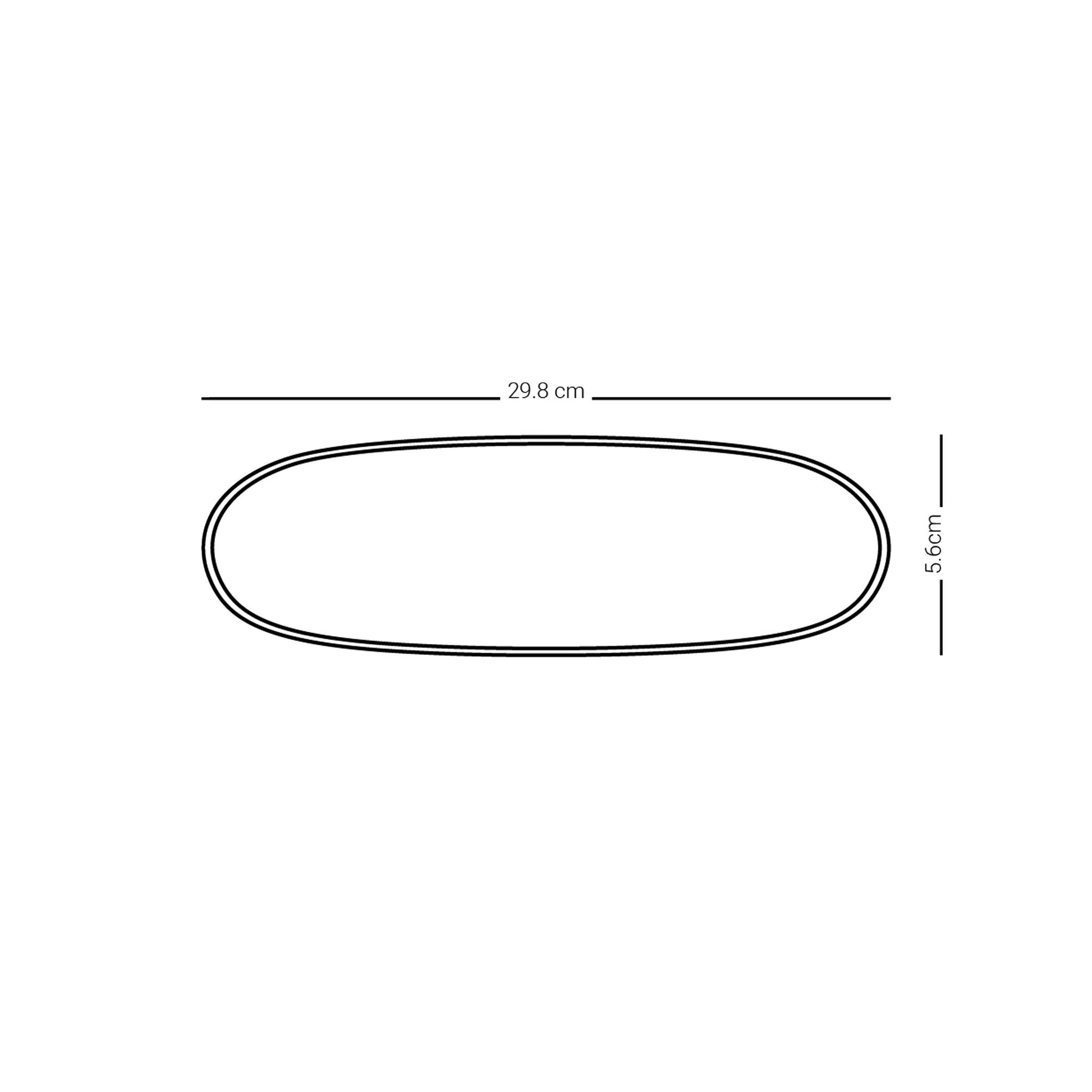 Dimlaj Suroor Small Oval Plate - Premium Glass Plates from Suroor By Dimlaj - Just $40! Shop online now at Dimlaj Jordan 