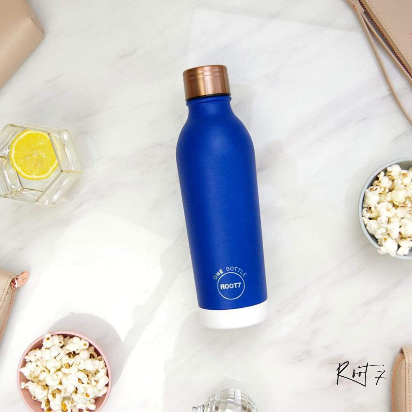 Root7 OneBottle Blueberry Split (500 ml) - Premium Vacuum Bottle from Root7 - Just $30! Shop online now at Dimlaj Jordan 