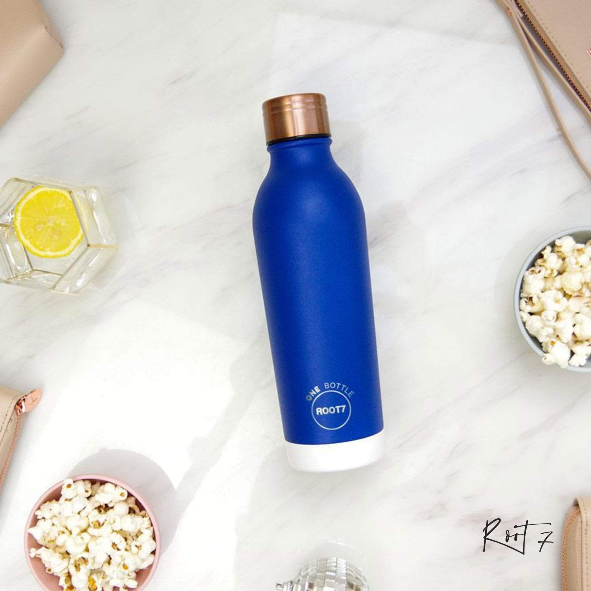 Root7 OneBottle Blueberry Split (500 ml) - Premium Vacuum Bottle from Root7 - Just $30! Shop online now at Dimlaj Jordan 