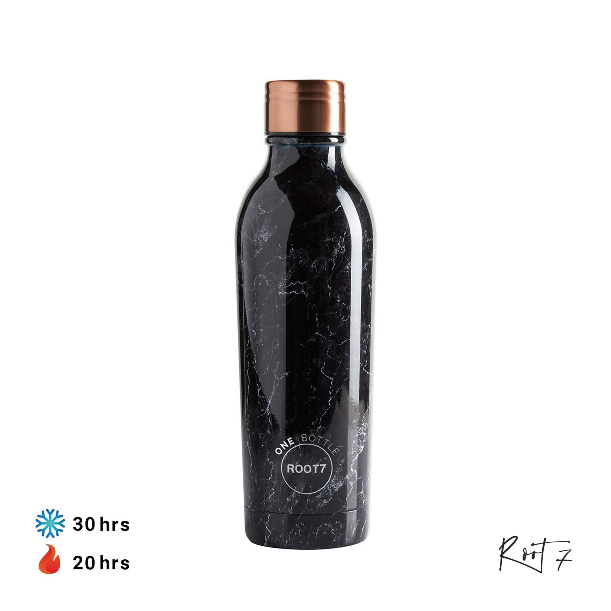 Root7 OneBottle® Black Marble (750 ml) - Premium Vacuum Bottle from Root7 - Just $37! Shop online now at Dimlaj Jordan 