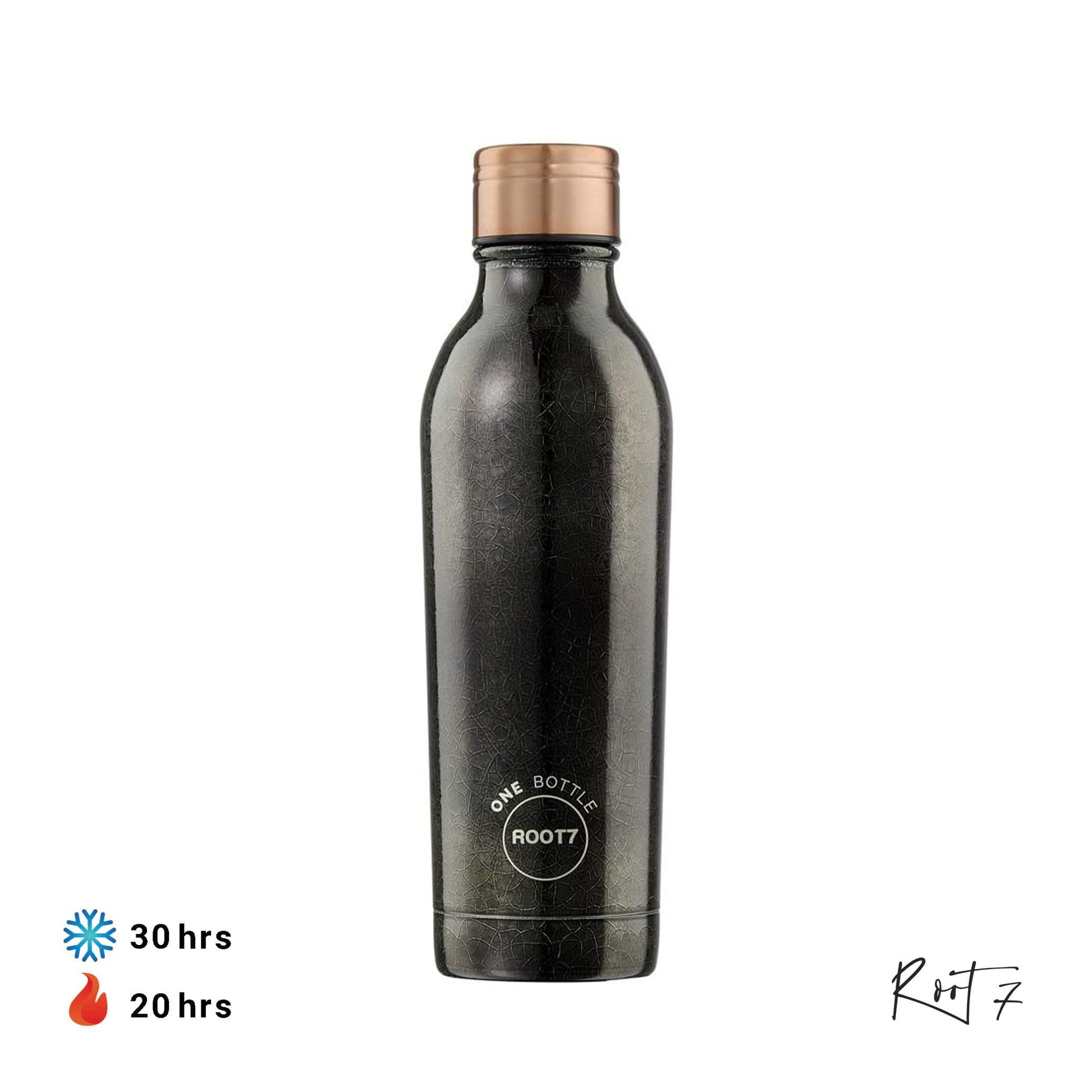 Root7 OneBottle® Black Cobra (500 ml) - Premium Vacuum Bottle from Root7 - Just $30! Shop online now at Dimlaj Jordan 
