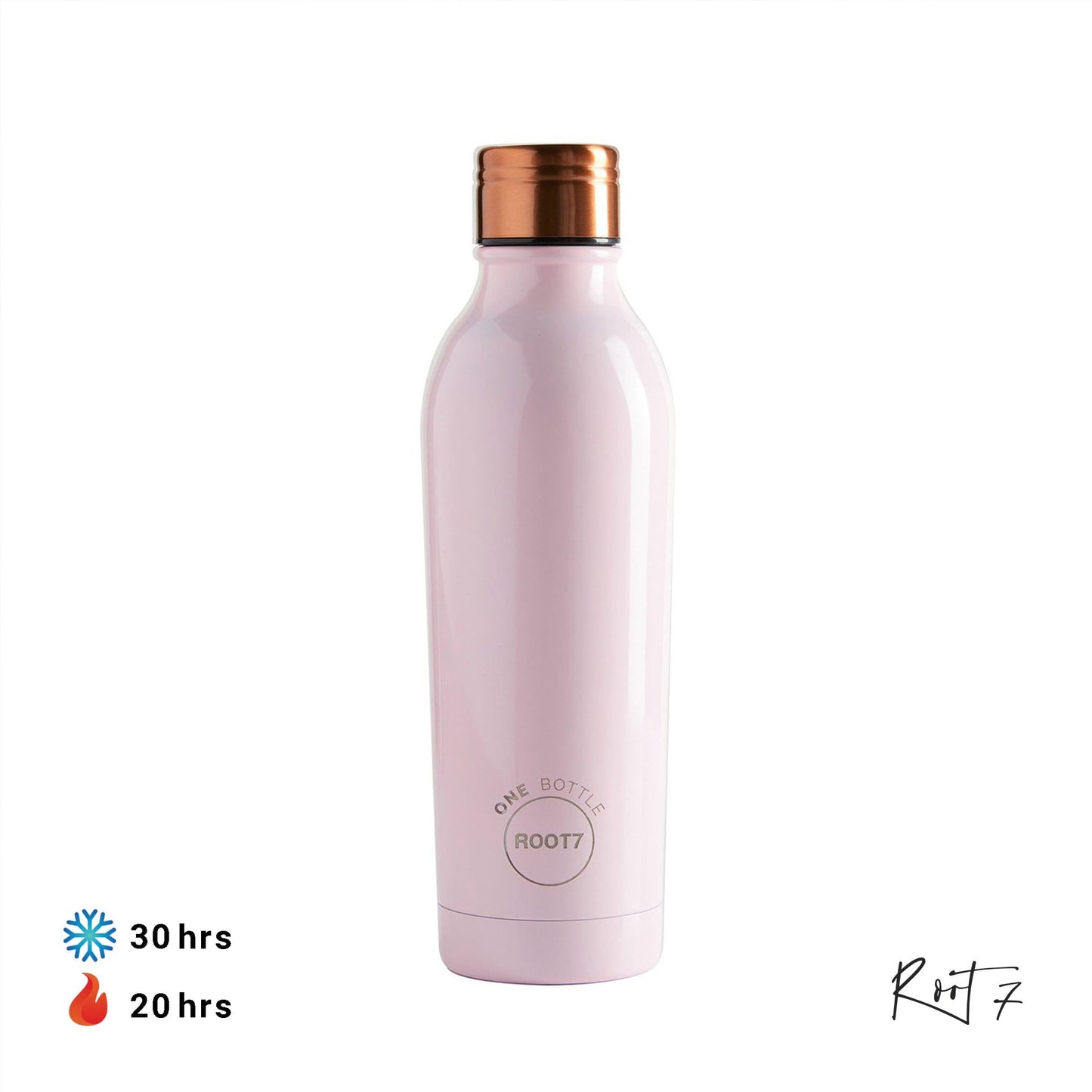 Root7 OneBottle® Millennial Pink (750 ml) - Premium Vacuum Bottle from Root7 - Just $37! Shop online now at Dimlaj Jordan 