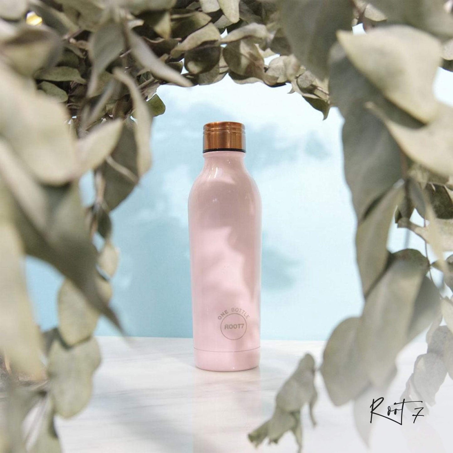Root7 OneBottle® Millennial Pink (750 ml) - Premium Vacuum Bottle from Root7 - Just $37! Shop online now at Dimlaj Jordan 