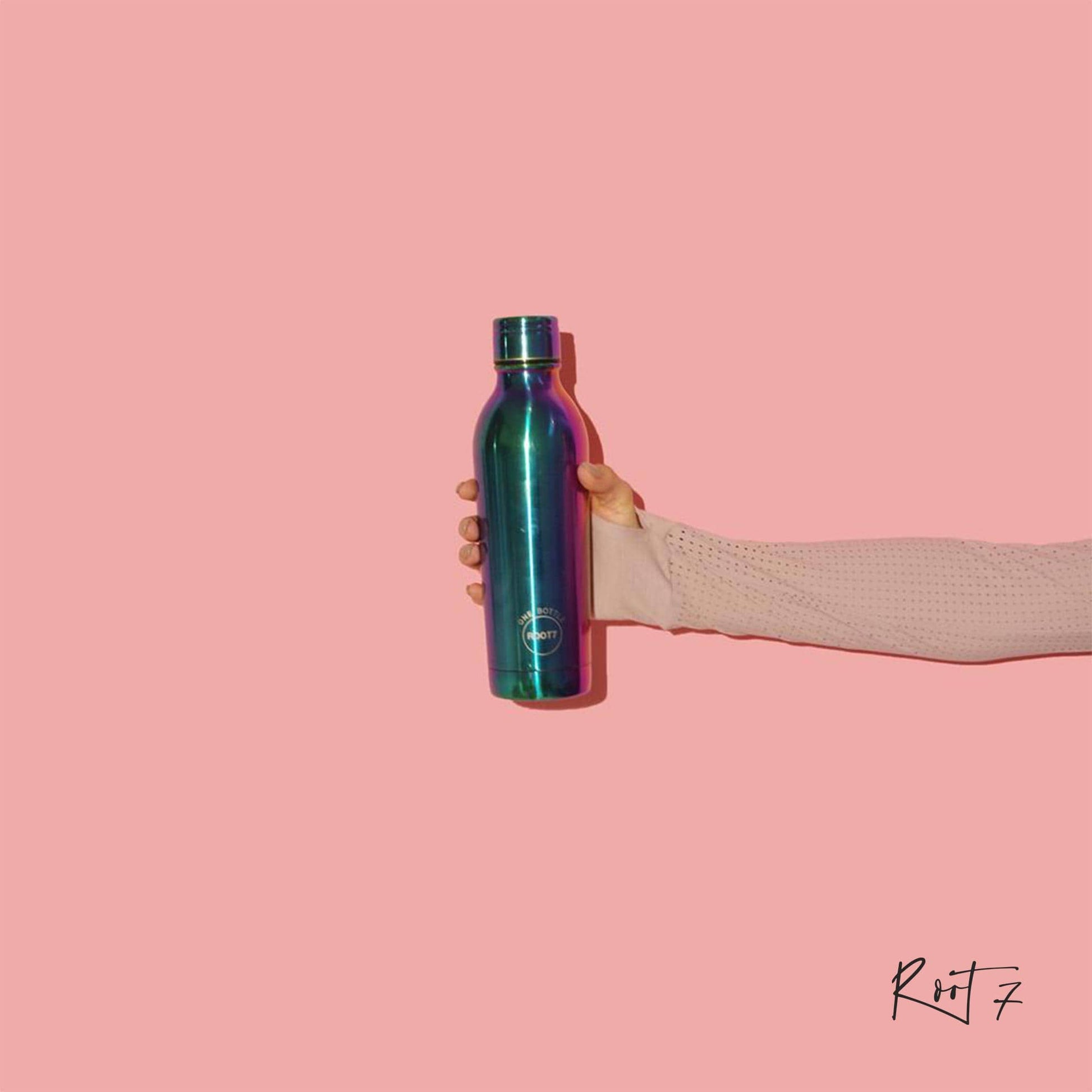Root7 OneBottle® Polished Rainbow (500 ml) - Premium Vacuum Bottle from Root7 - Just $30! Shop online now at Dimlaj Jordan 